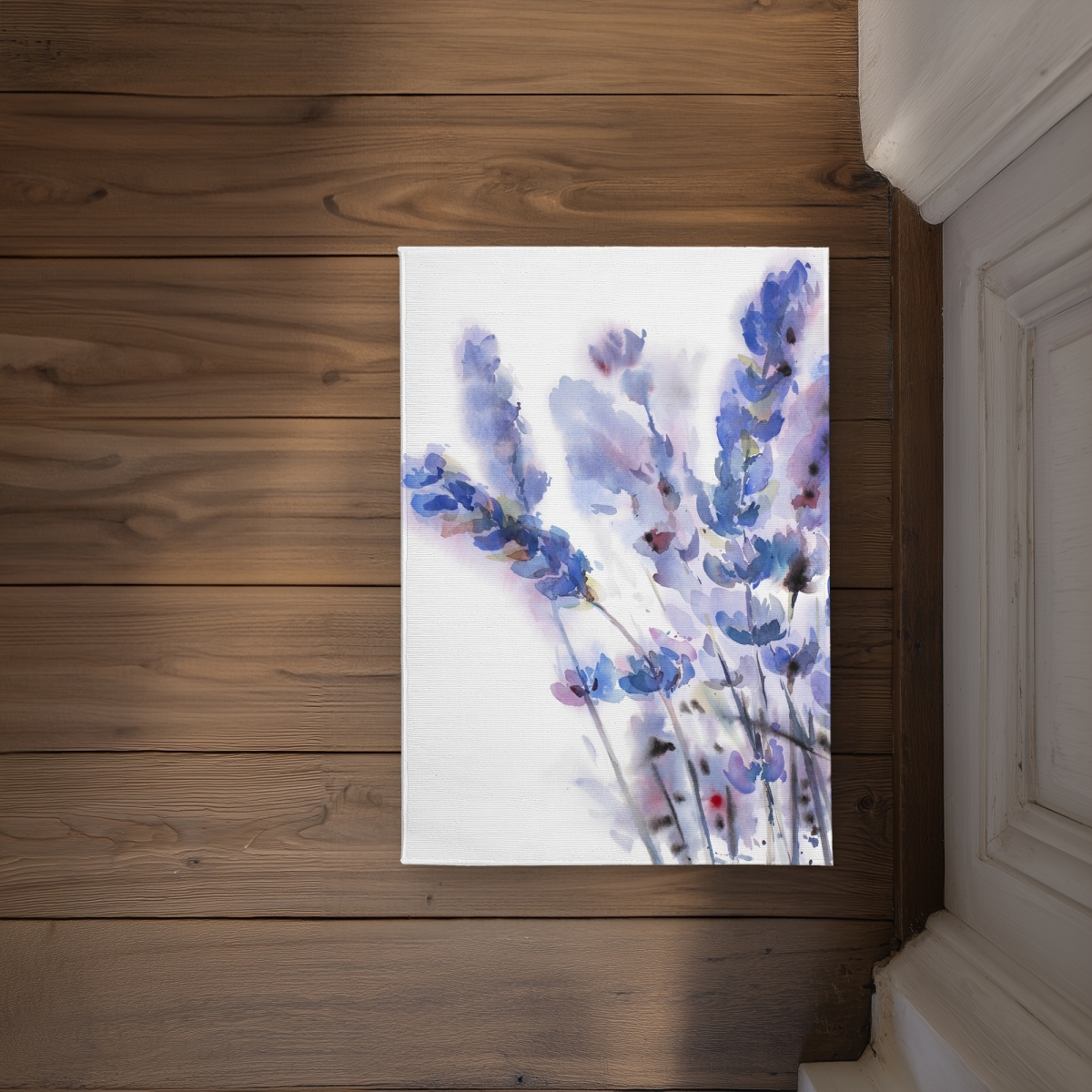 CODM1724SXAL0I 17 x 24 in. Watercolor Lavender Flowers Door Mat - Purple Farmhouse Decor