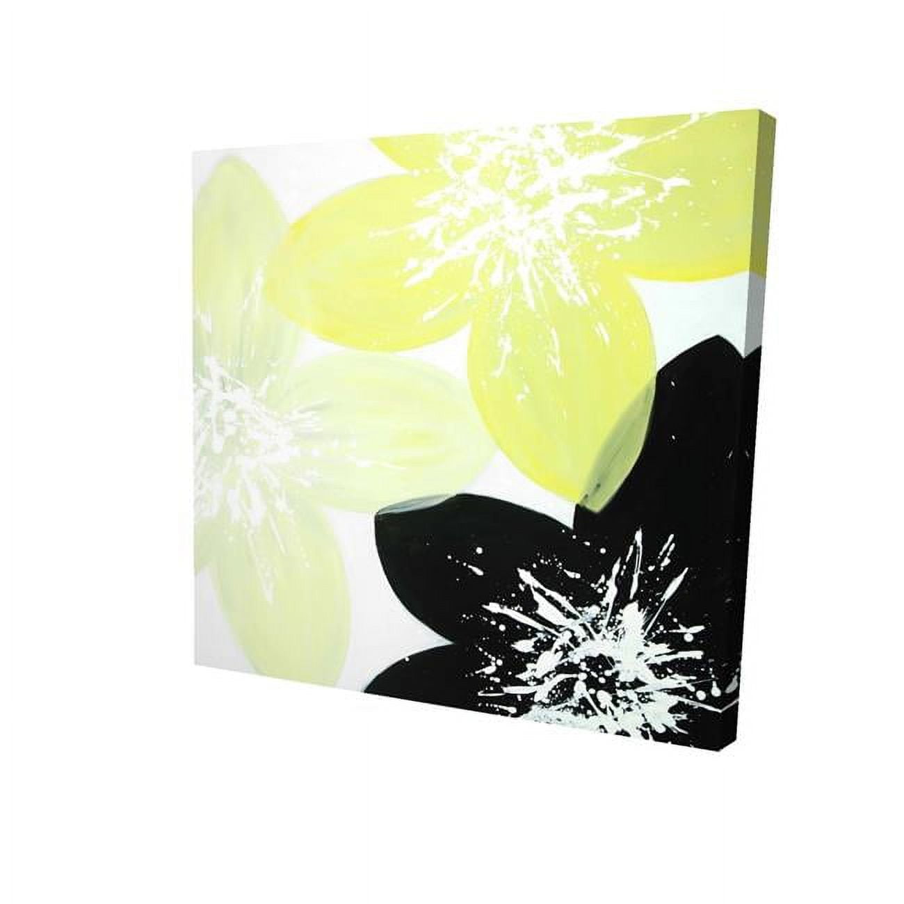 16 x 16 in. Yellow Flowers with White Center-Print on Canvas