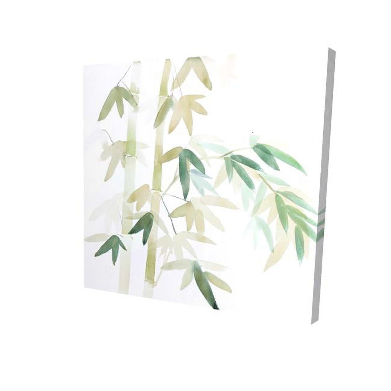 16 x 16 in. Watercolor Bamboo Leaves & Branches-Print on Canvas