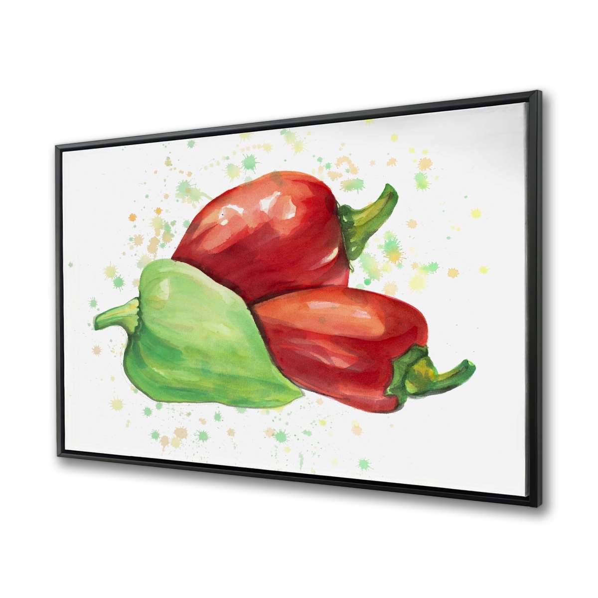 C1FC3648JKP0U9 36 x 48 in. Bell Peppers Food Still Life Canvas - Colorful Home Decor