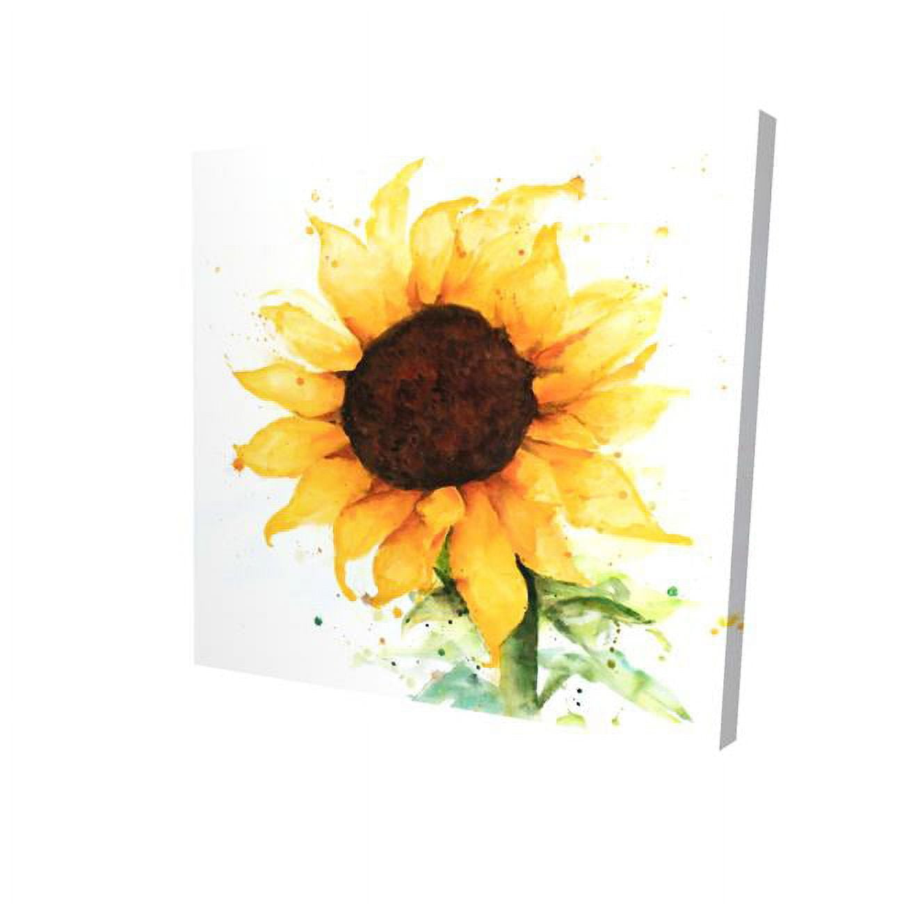 16 x 16 in. Sunflower-Print on Canvas