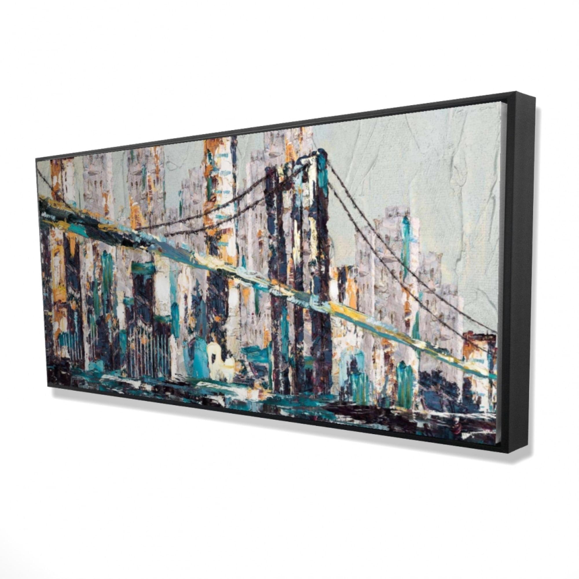 2080-1616-MI37 16 x 16 in. Yellow Eye Graffiti on A Container-Print on Canvas