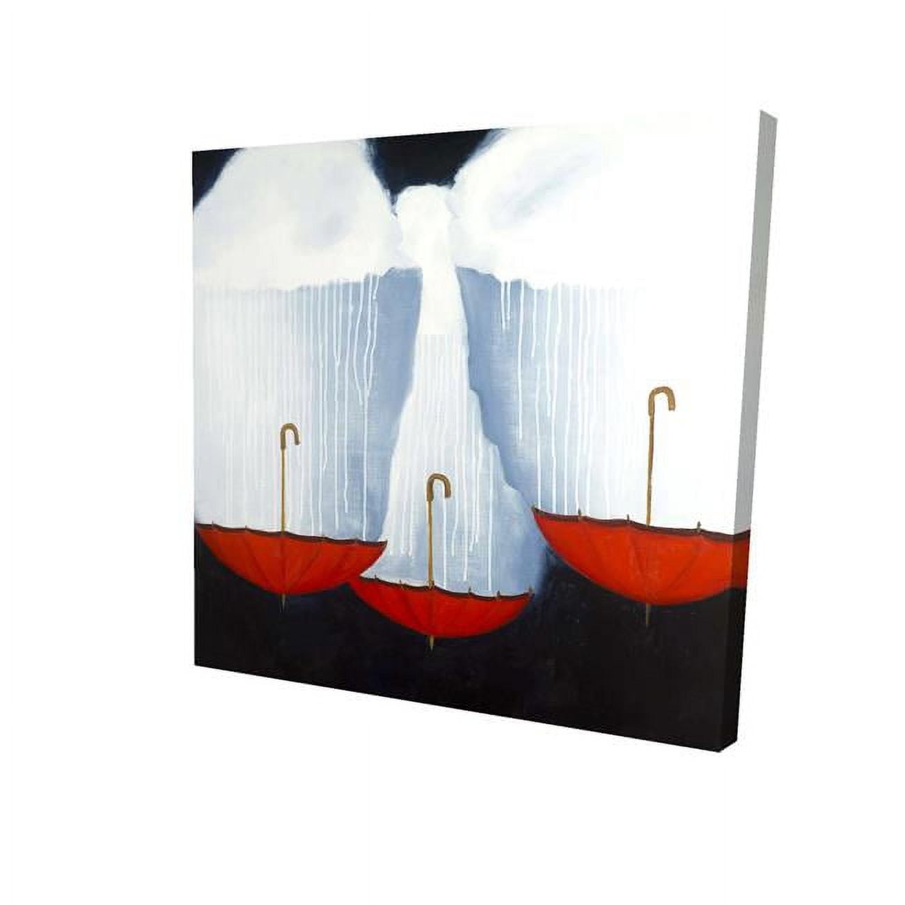 16 x 16 in. Upside Down Umbrellas-Print on Canvas