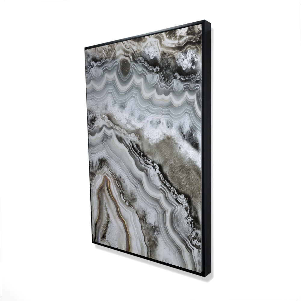 2081-3624-AB43 24 x 36 in. Abstract Geode - Framed Canvas Art for Bedroom Decor