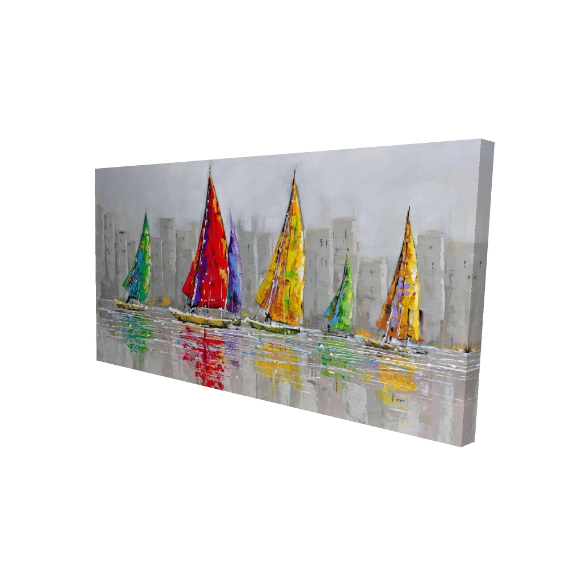 2080-1616-MI65 16 x 16 in. Stacked Wood Logs-Print on Canvas