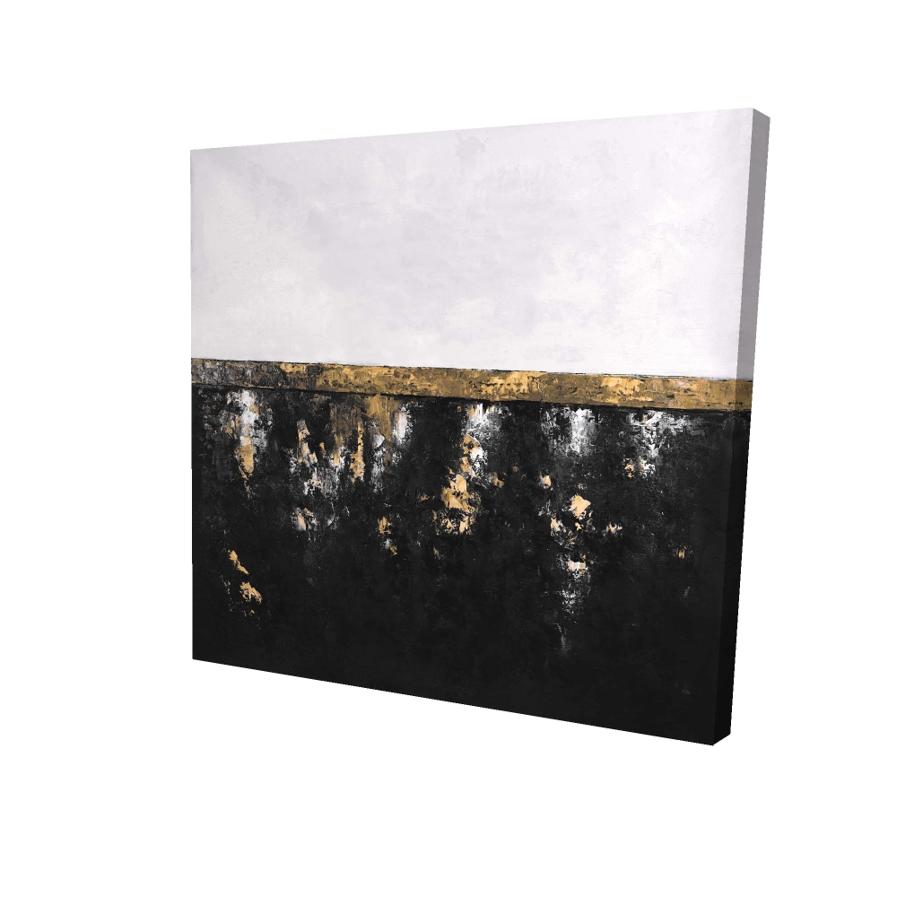 2080-0808-AB83 8 x 8 in. Abstract Container White Canvas - Modern Living Room Decor