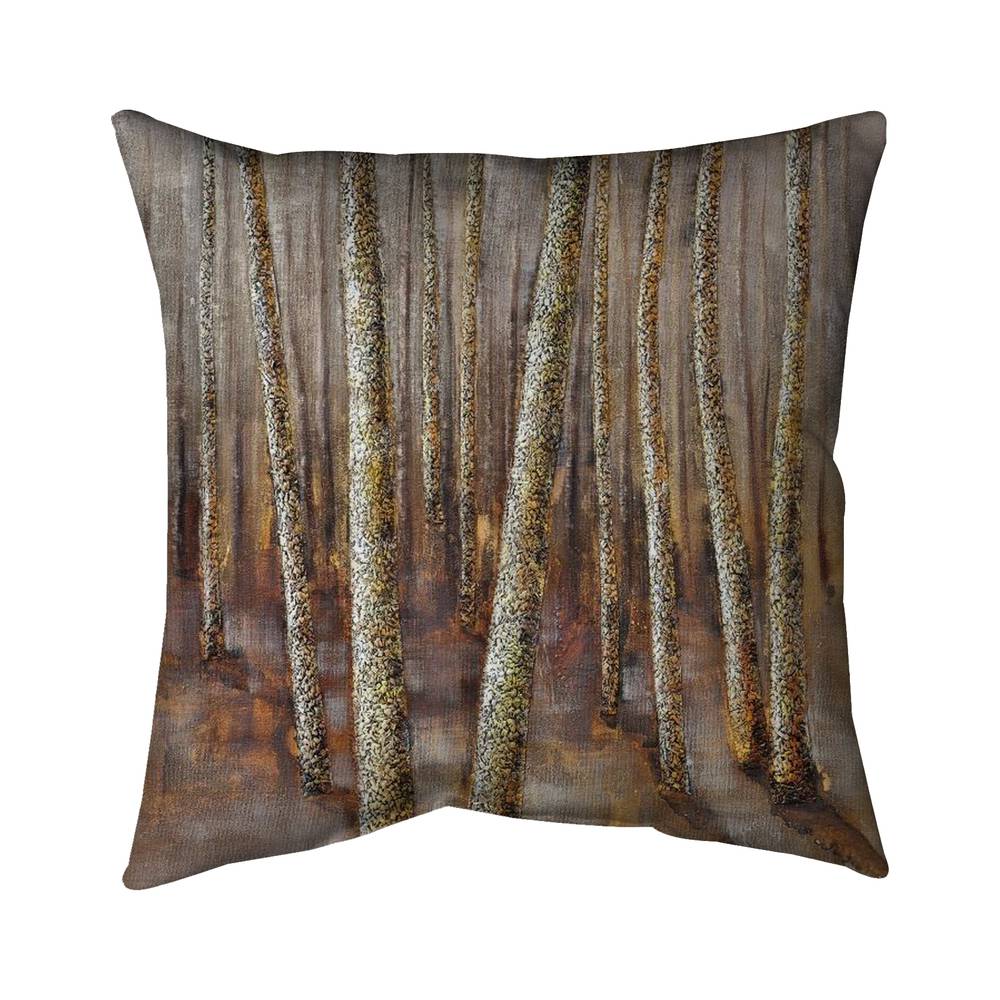5543-2626-LA6 26 x 26 in. Forest - Contemporary Poly Twill Throw for Home Decor
