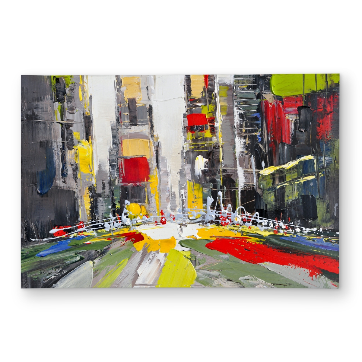 C1ROAR23AKM4G0 2 x 3 ft. Abstract Texturized Cityscape Rug - Red Cities Outdoor Decor - Rectangle