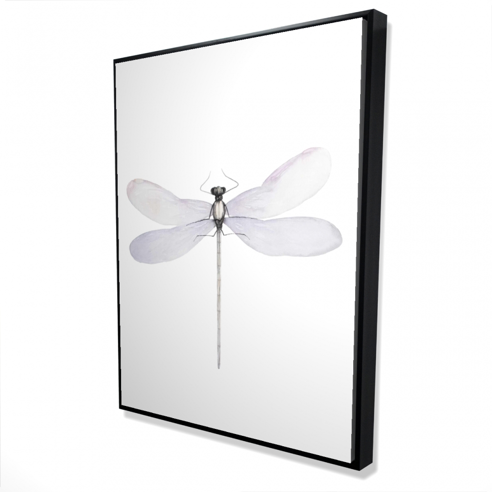 2081-4836-AN459 36 x 48 in. Delicate Dragonfly - Framed Canvas Art for Home Decor