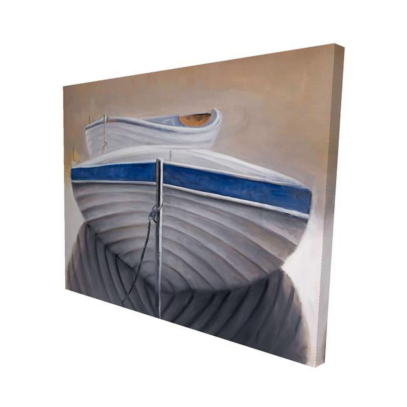 16 x 20 in. Two Canoe Boats-Print on Canvas