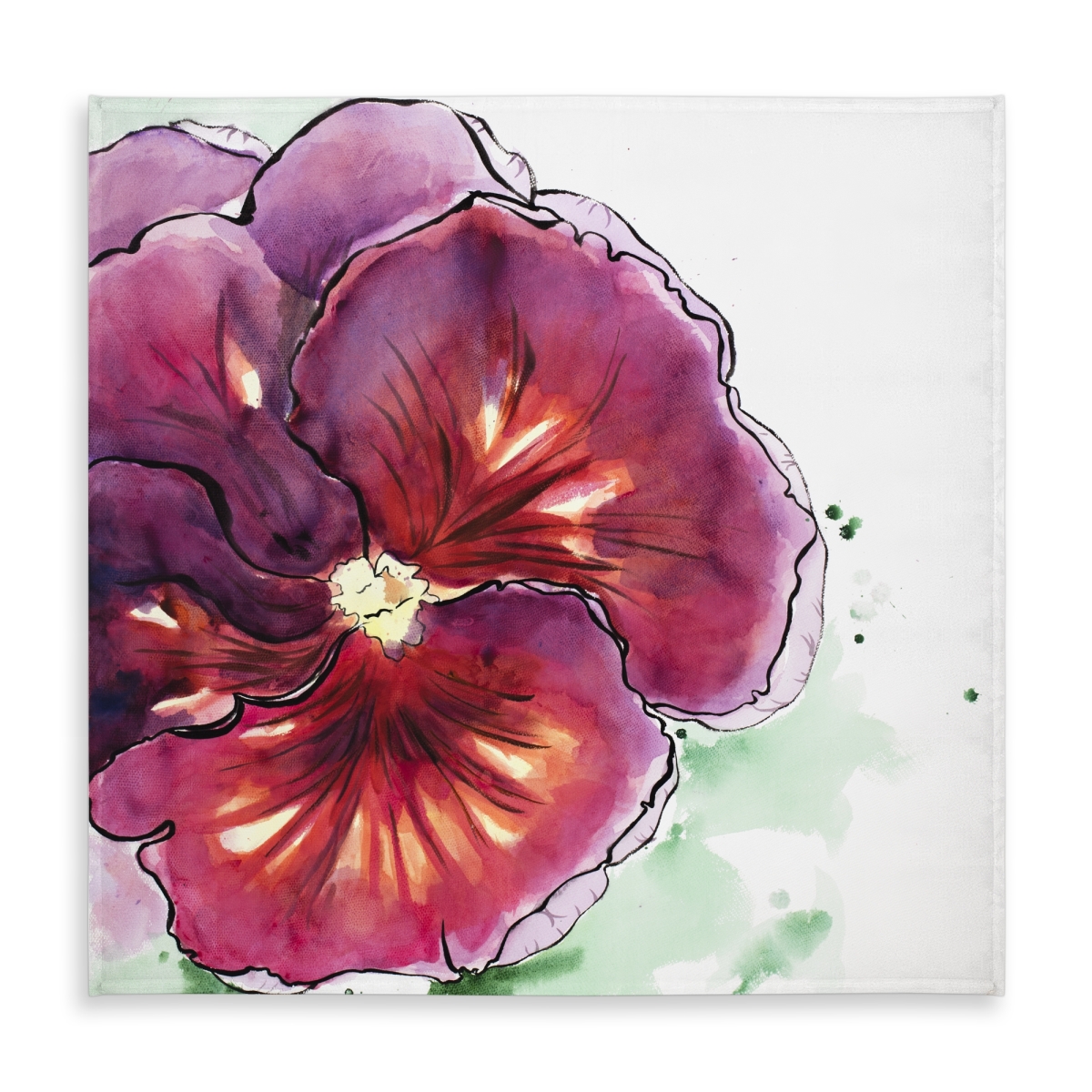 Picture of Begin Home Decor C1TC5858YM3QP1 58 x 58 in. Blossoming Orchid with Wavy Petals Tablecloth - Home Decor