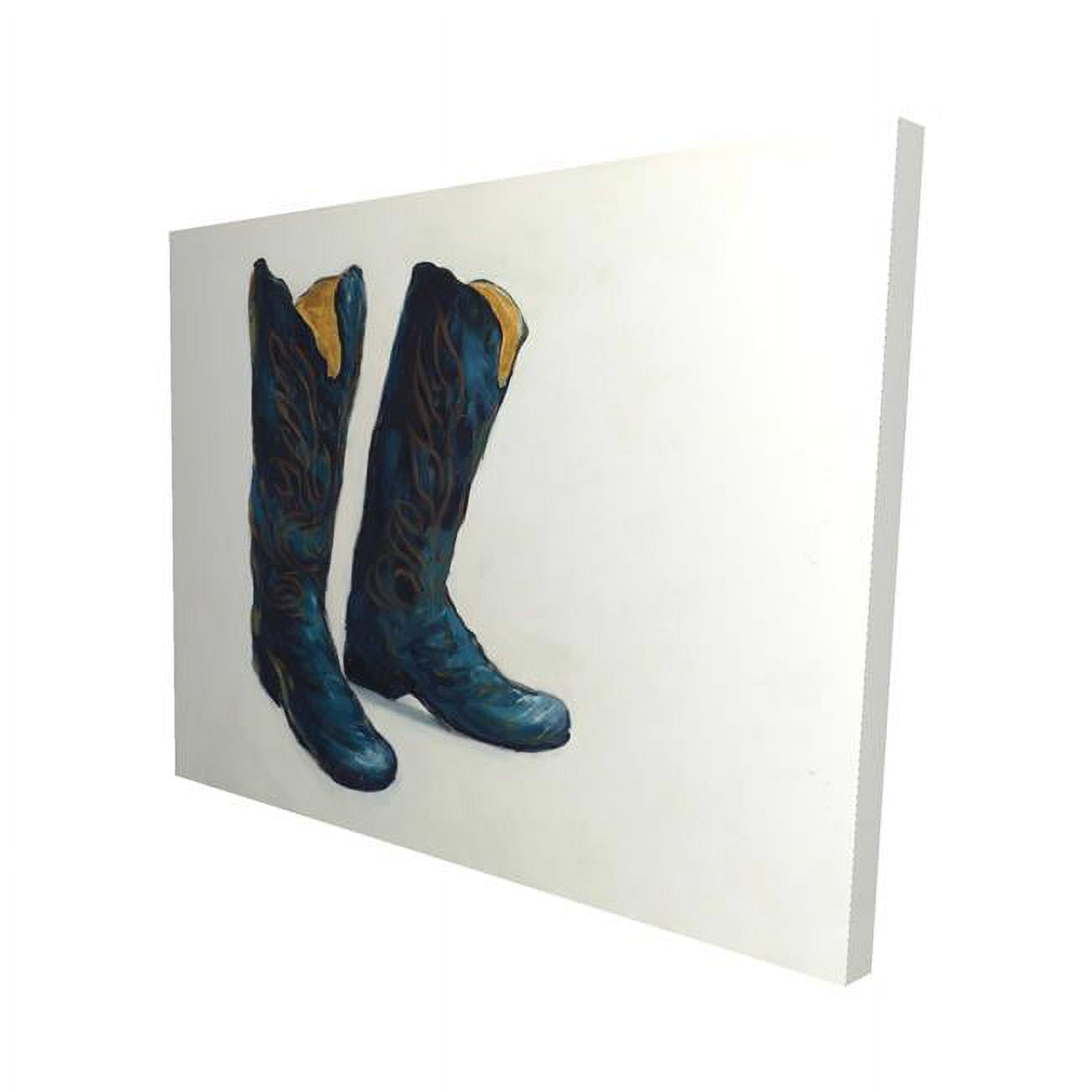 16 x 20 in. Leather Cowboy Boots-Print on Canvas