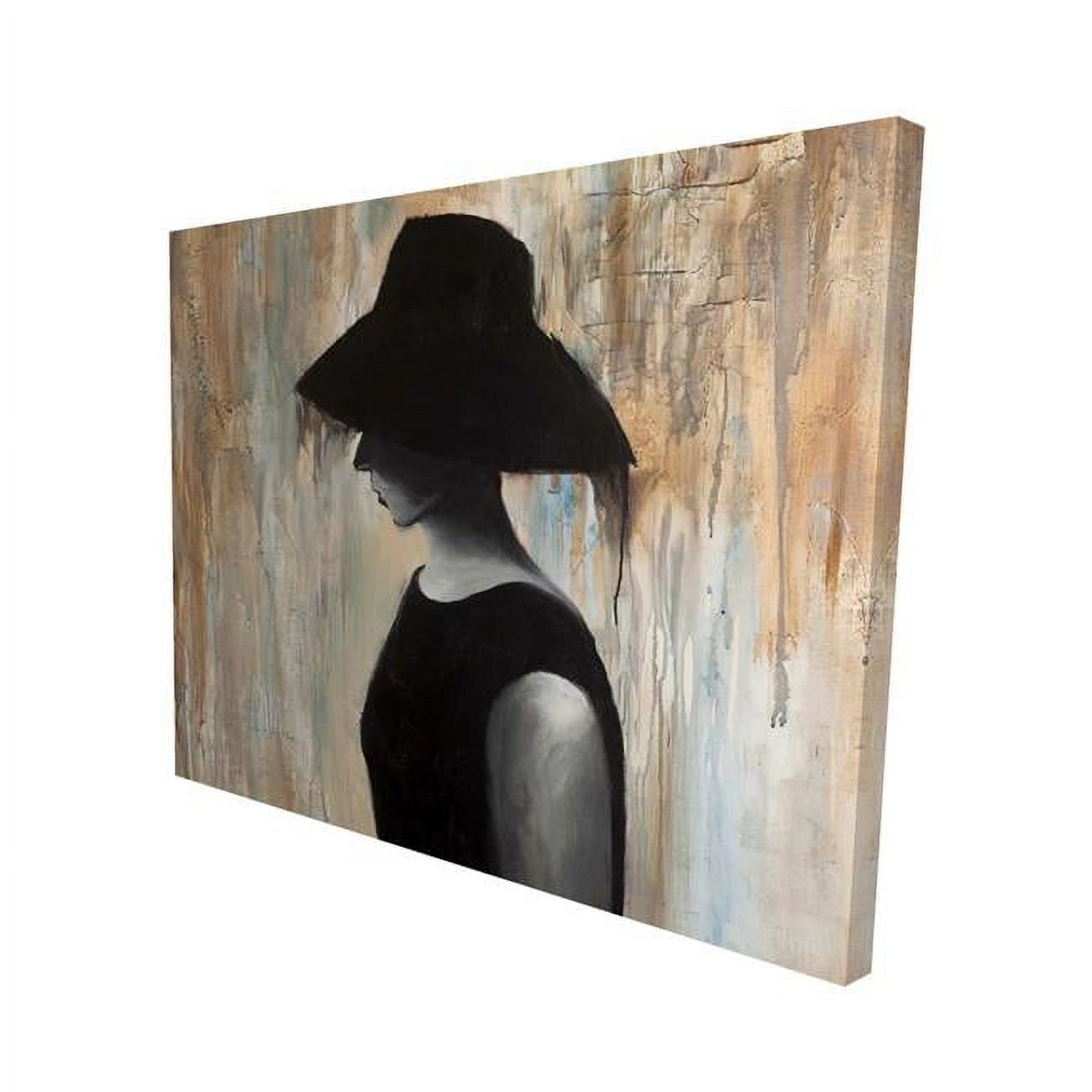 16 x 20 in. Audrey Hepburn with A Big Hat-Print on Canvas