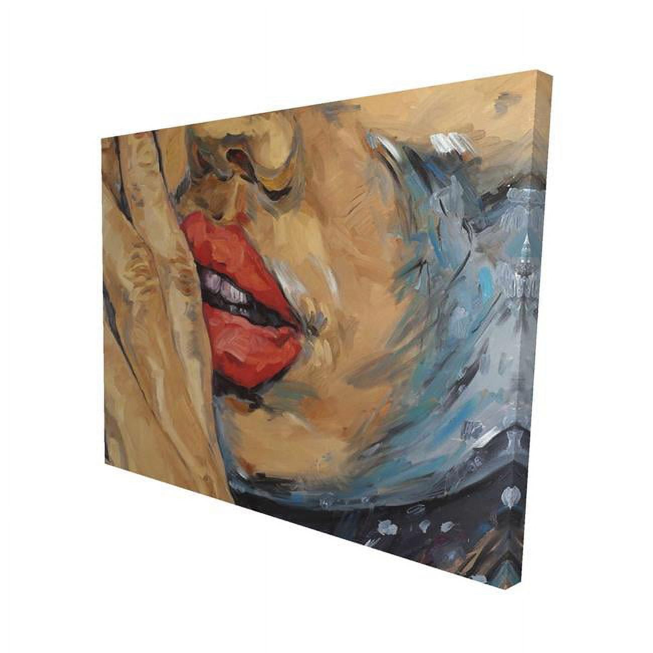 16 x 20 in. Shushing Lips Closeup-Print on Canvas