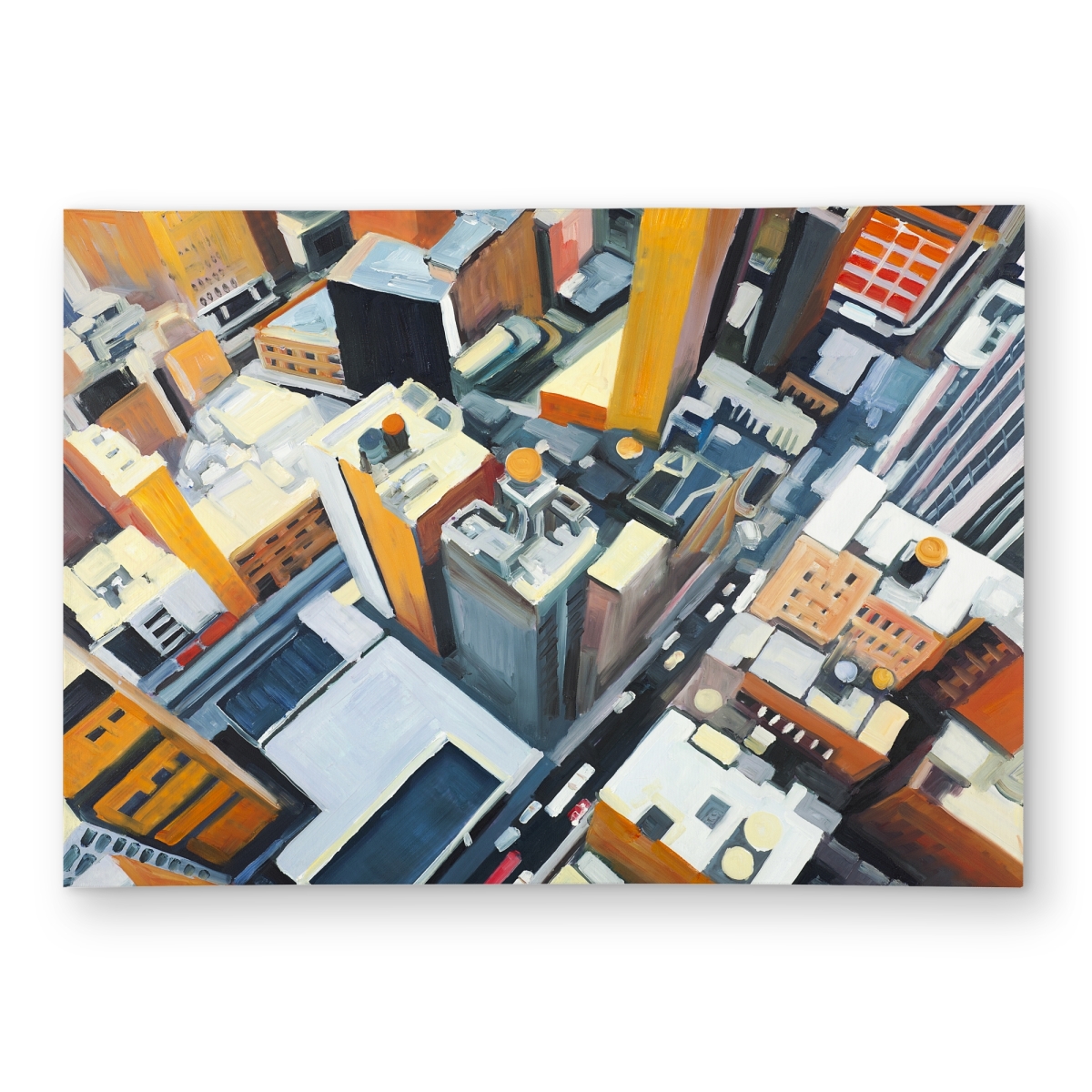 C1ROAR57LHTUNN 5 x 7 ft. High Top View of Buildings Rug - Industrial Outdoor Home Decor - Rectangle