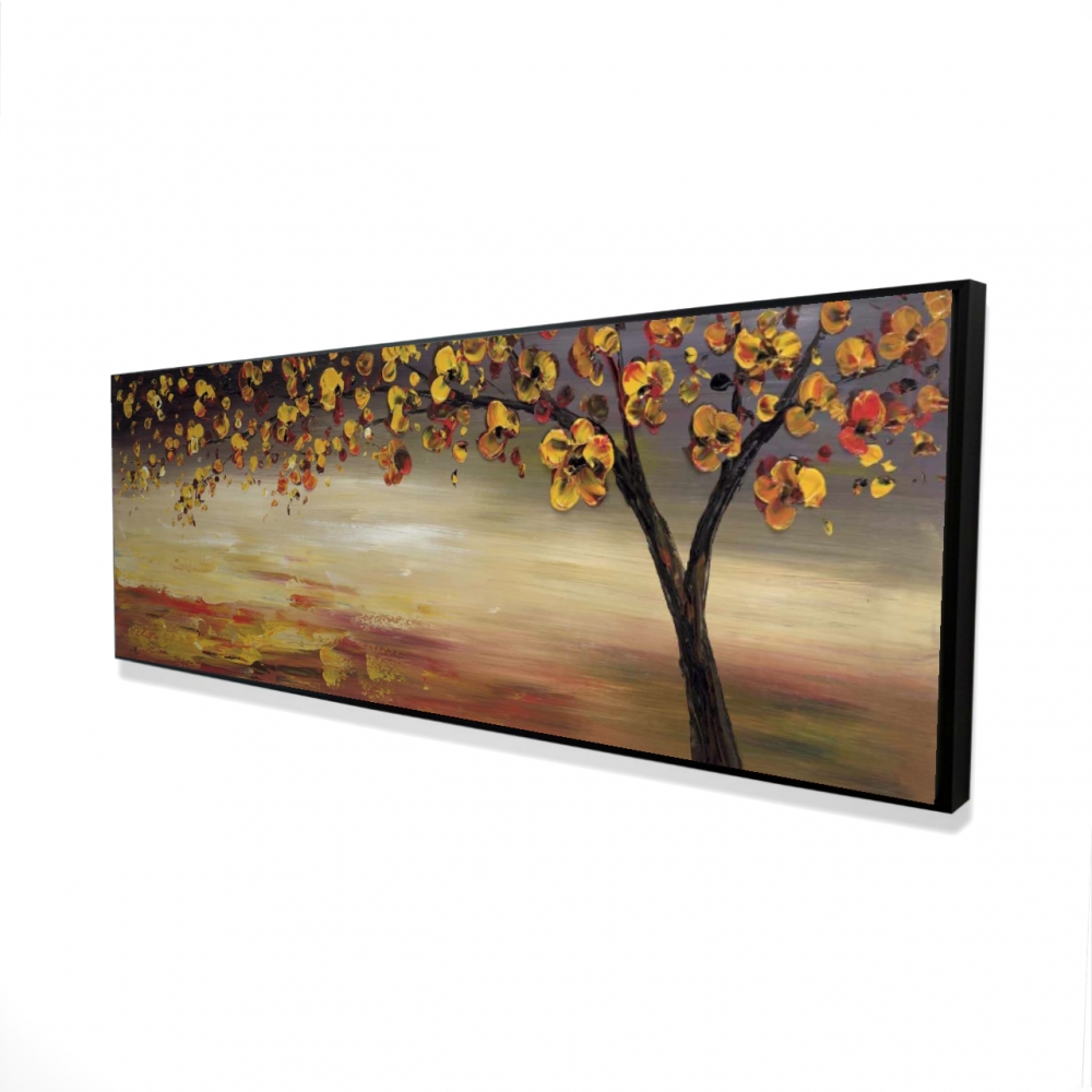 2081-2060-LA15 20 x 60 in. Fall Tree - Framed Canvas for Home Decor - Trees Office Art