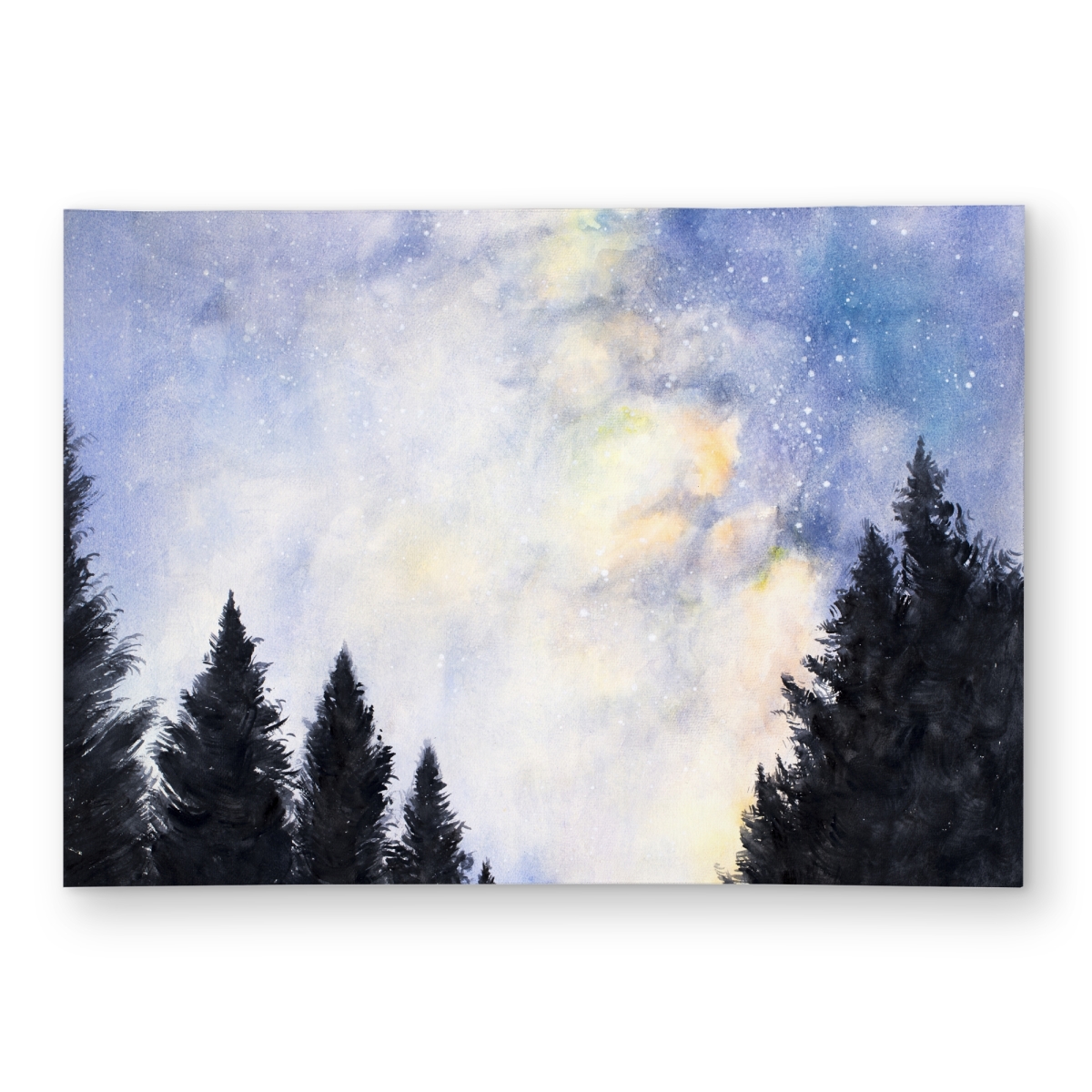 C1ROAR57IL77B8 5 x 7 ft. Starry Sky in Forest Rug - Landscapes Trees Outdoor Decor - Rectangle