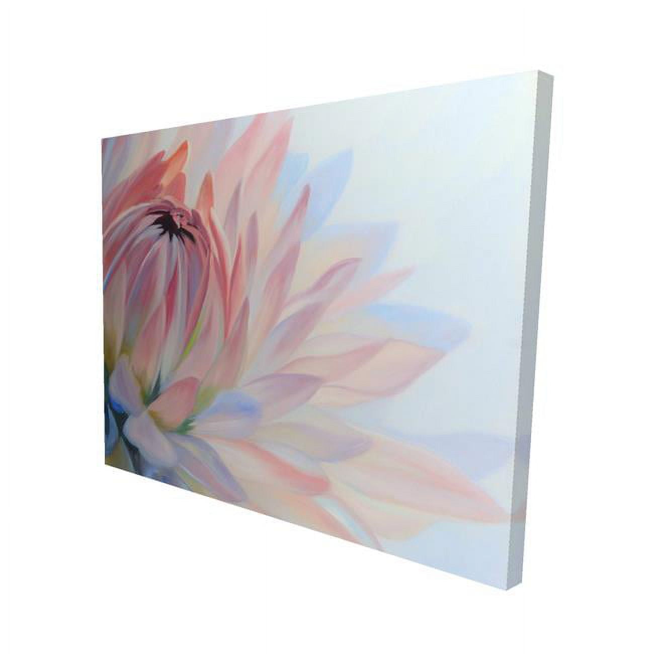 16 x 20 in. Lotus Pastel Flower-Print on Canvas
