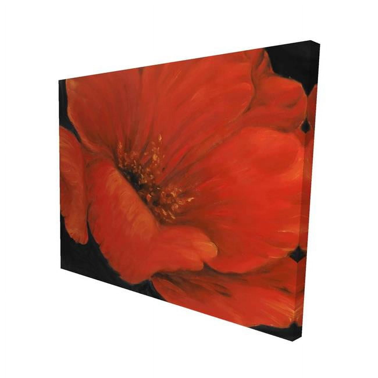 16 x 20 in. Red Flower-Print on Canvas