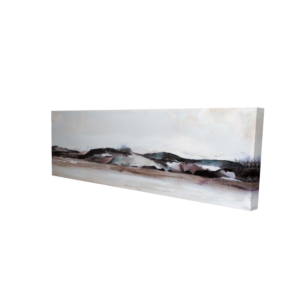 2080-2060-LA73 20 x 60 in. Watercolor Mountains - Scenic Still Life Canvas for Home Decor
