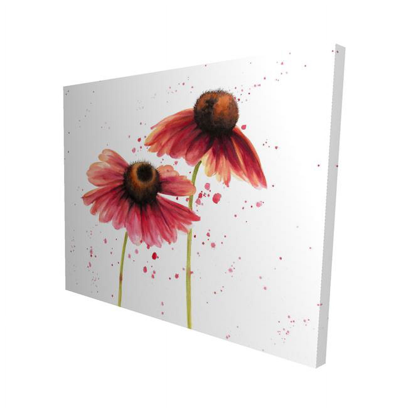 16 x 20 in. Two Pink Daisies-Print on Canvas