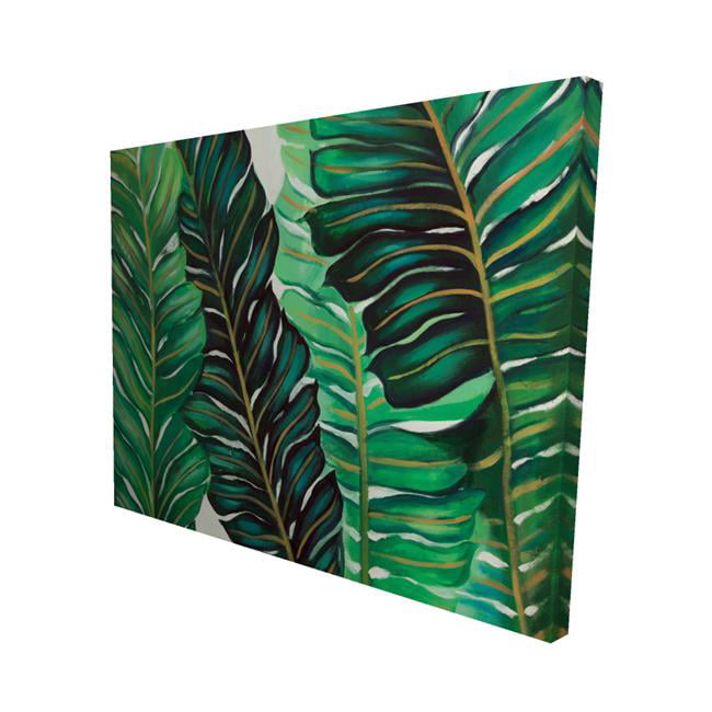 16 x 20 in. Several Exotic Plant Leaves-Print on Canvas