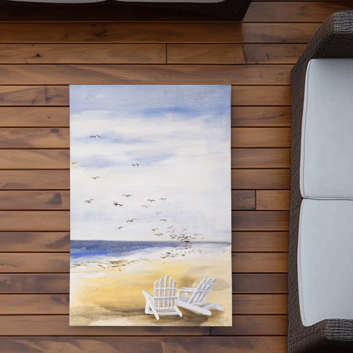 C1ROAR23F2Y4W6 2 x 3 ft. Day At the Beach Outdoor Area Rug - Scenic Home Decor - Rectangle