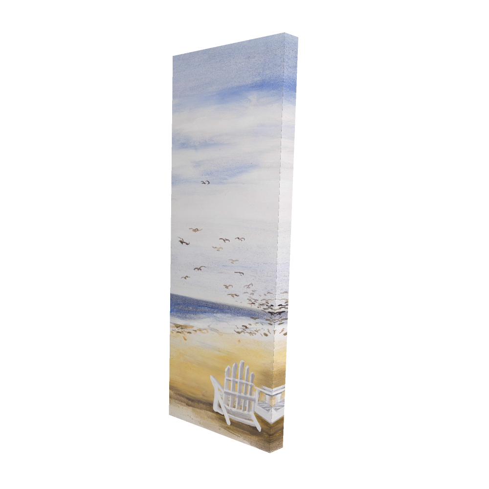 2080-6020-CO14 20 x 60 in. Day At the Beach - Scenic Coastal Canvas for Home Decor