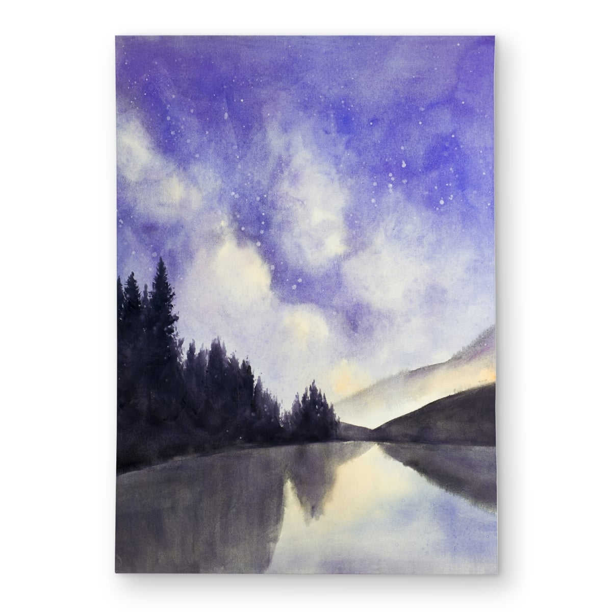 C1ROAR57EFQR5T 5 x 7 ft. Starry View on the Lake - Bedroom Mountains Outdoor Area Rug - Rectangle
