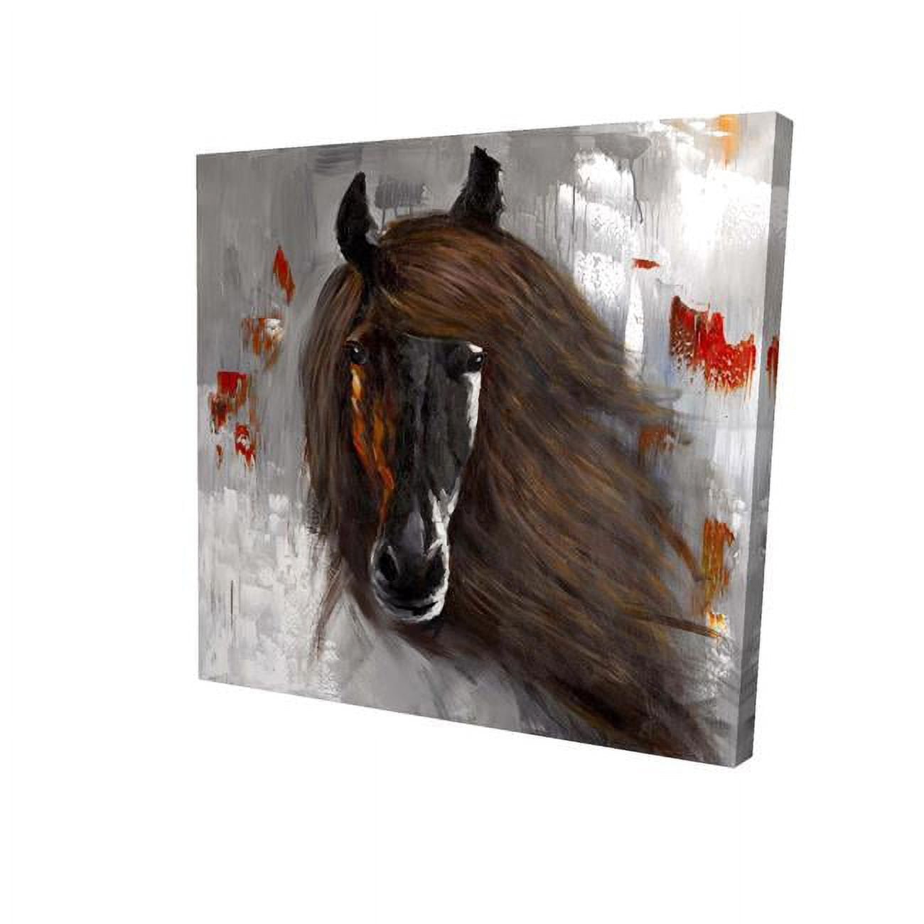 32 x 32 in. Proud Brown Horse-Print on Canvas