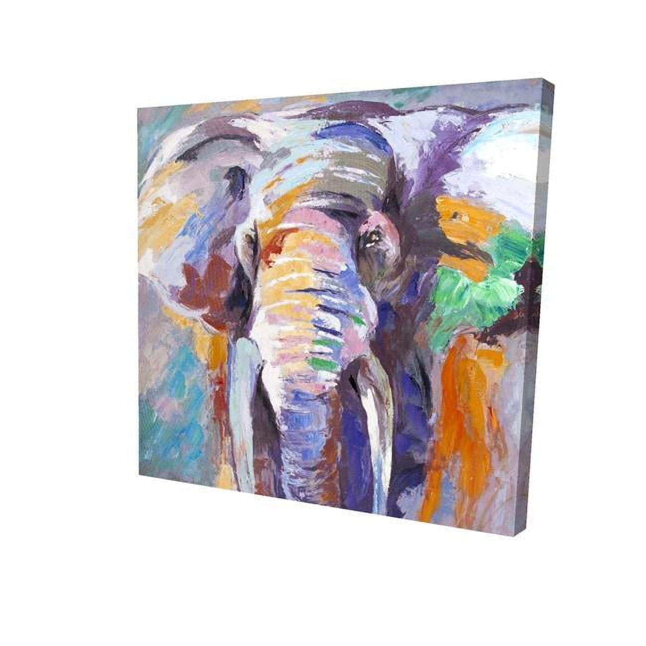 32 x 32 in. Elephant In Pastel Color-Print on Canvas