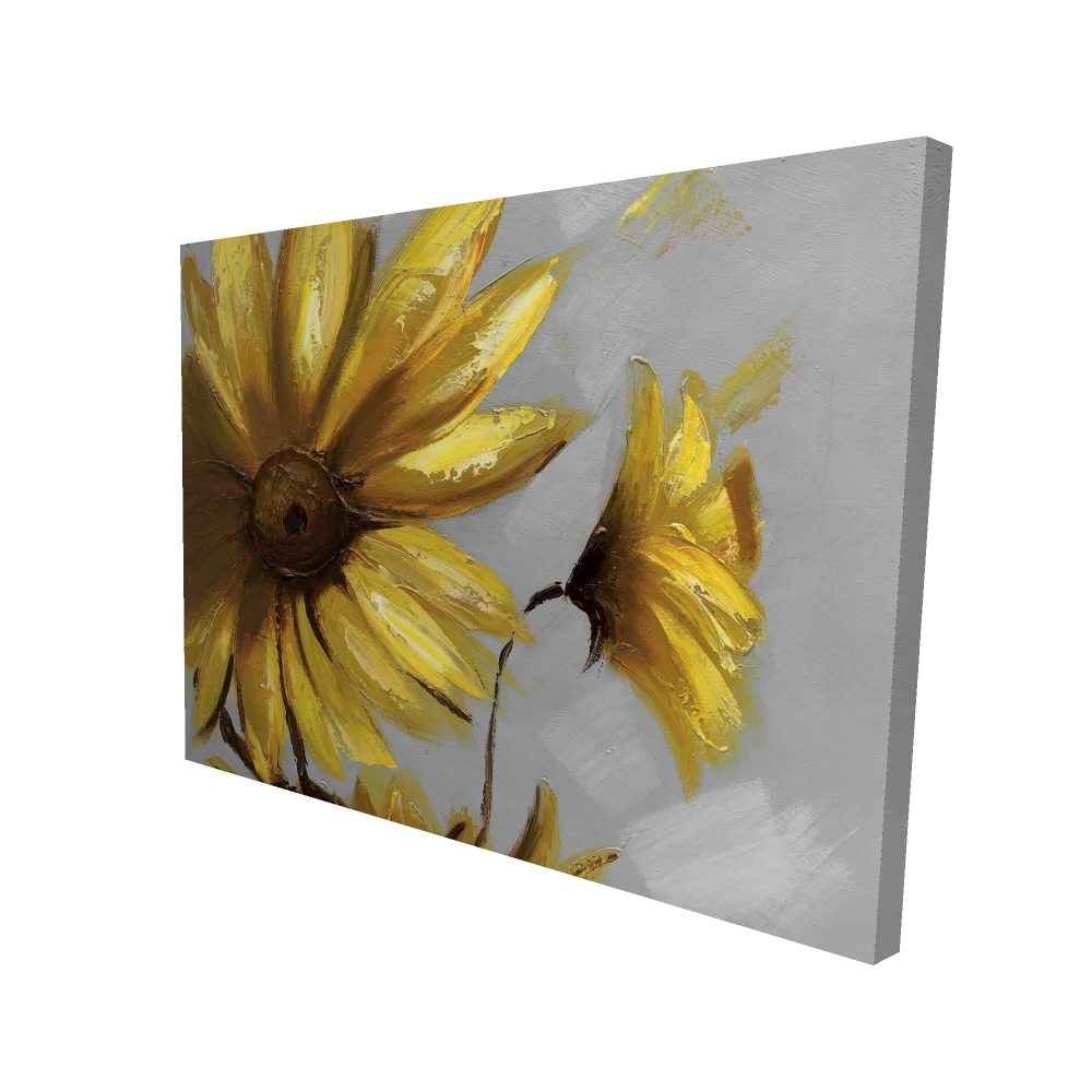 2080-3648-FL1 36 x 48 in. Mountain Arnica Flowers - Office Canvas for Home Decor