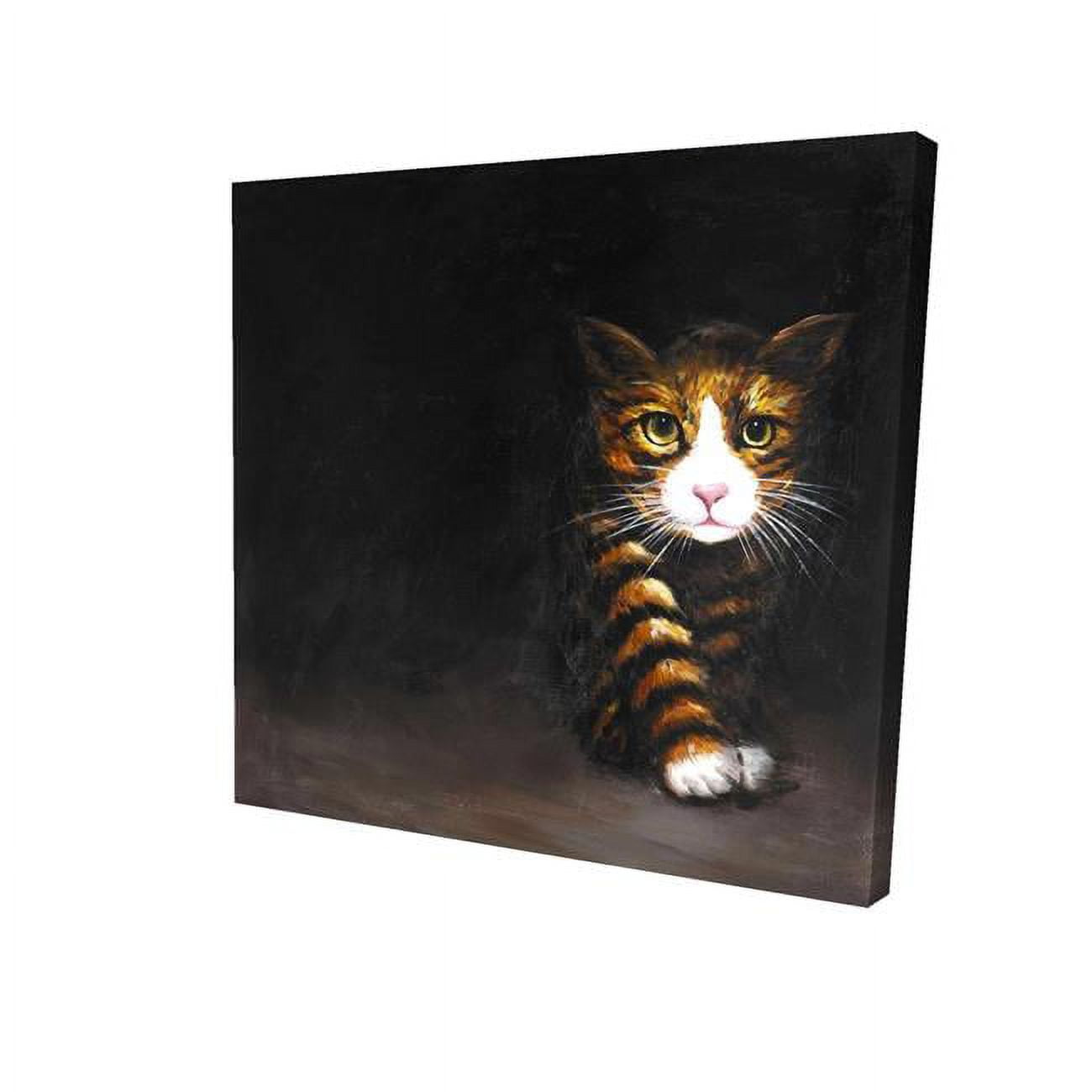 32 x 32 in. Discreet Cat-Print on Canvas