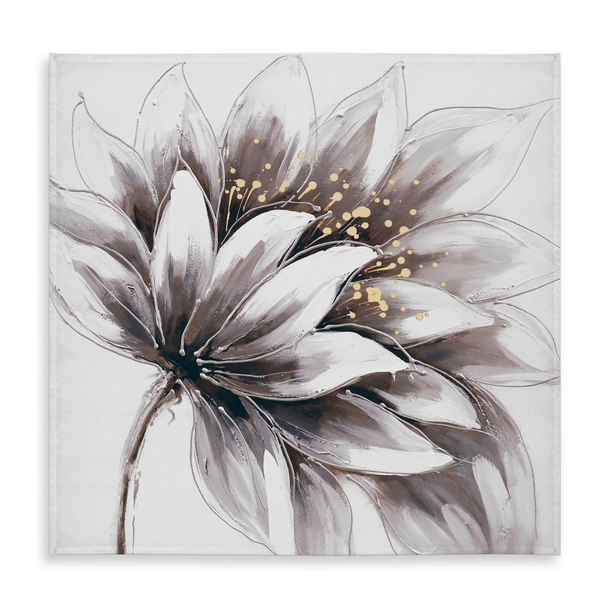 Picture of Begin Home Decor C1TC5858Q31SB0 58 x 58 in. Purple Flower with Gold Center Tablecloth - Floral Home Decor