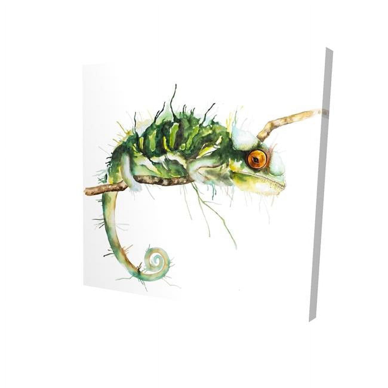 32 x 32 in. Chameleon on the Lookout-Print on Canvas