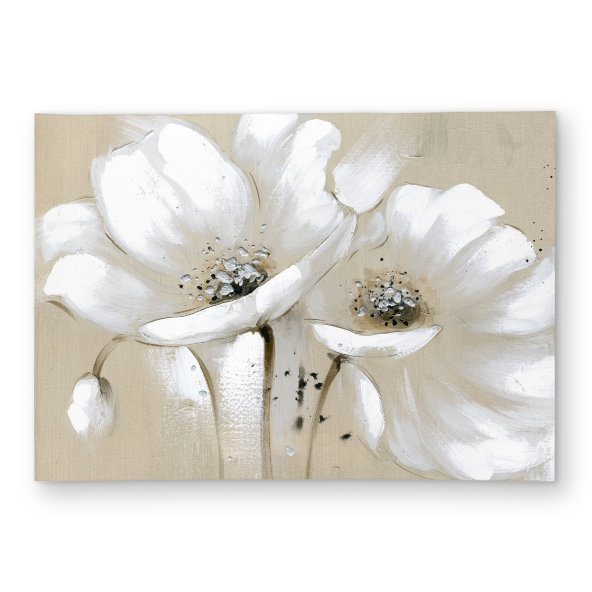 C1ROAR57FWG1RT 5 x 7 ft. White Abstract Wild Flowers Rug - Botanical Floral Outdoor Decor - Rectangle