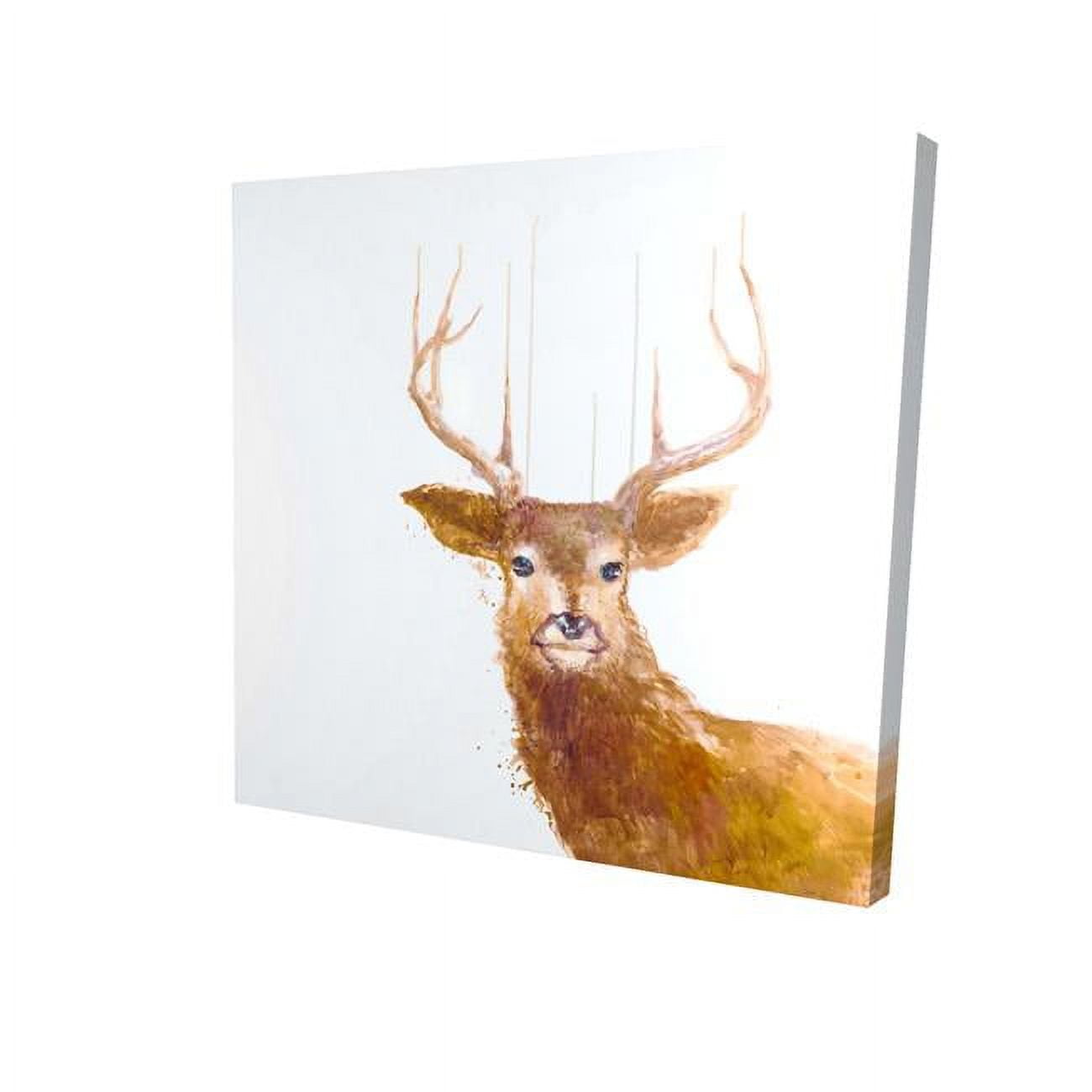 32 x 32 in. Abstract Deer-Print on Canvas