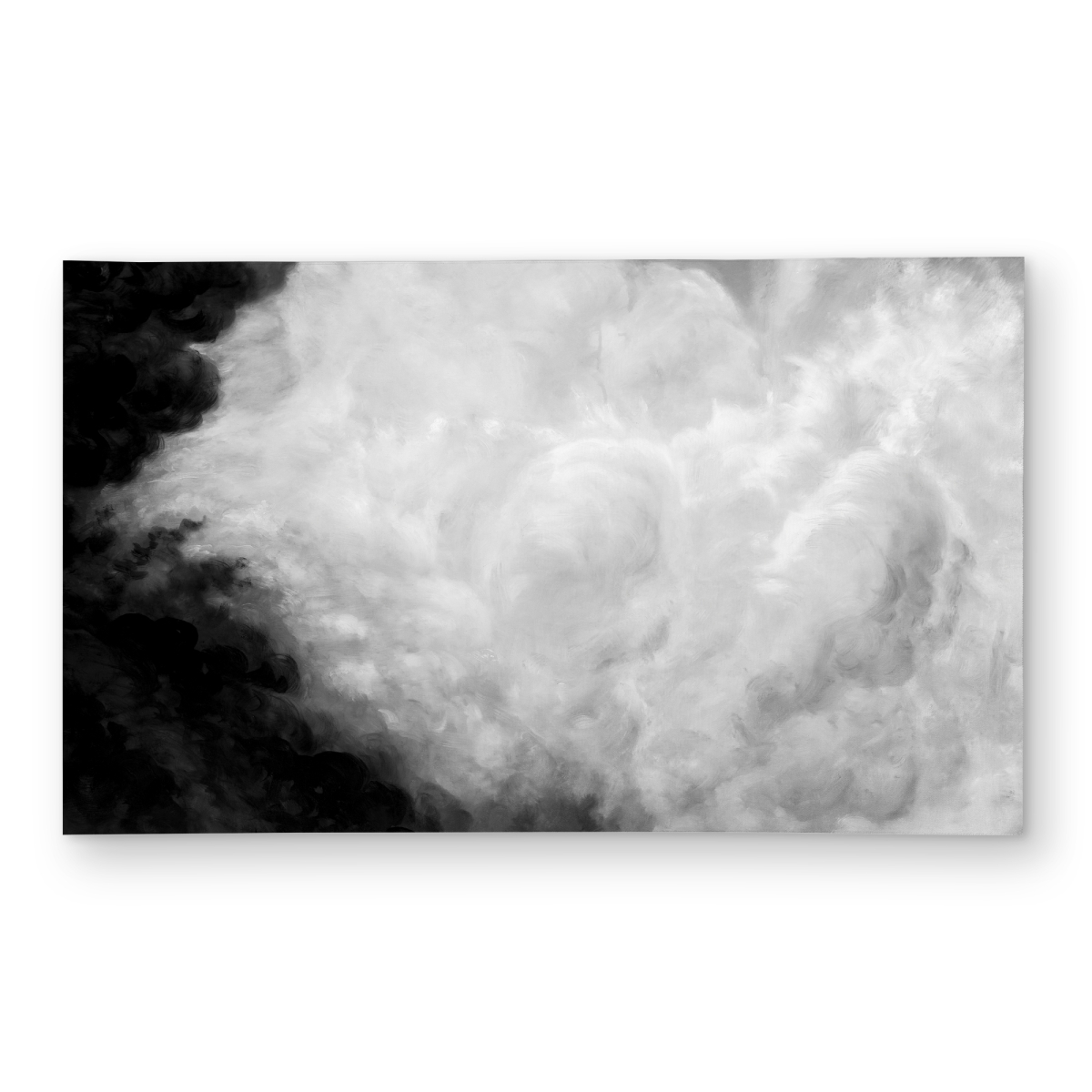 C1ROAR359UCBOK 3 x 5 ft. Dark Monochrome Clouds Rug - Black & White Landscape Decor - Rectangle