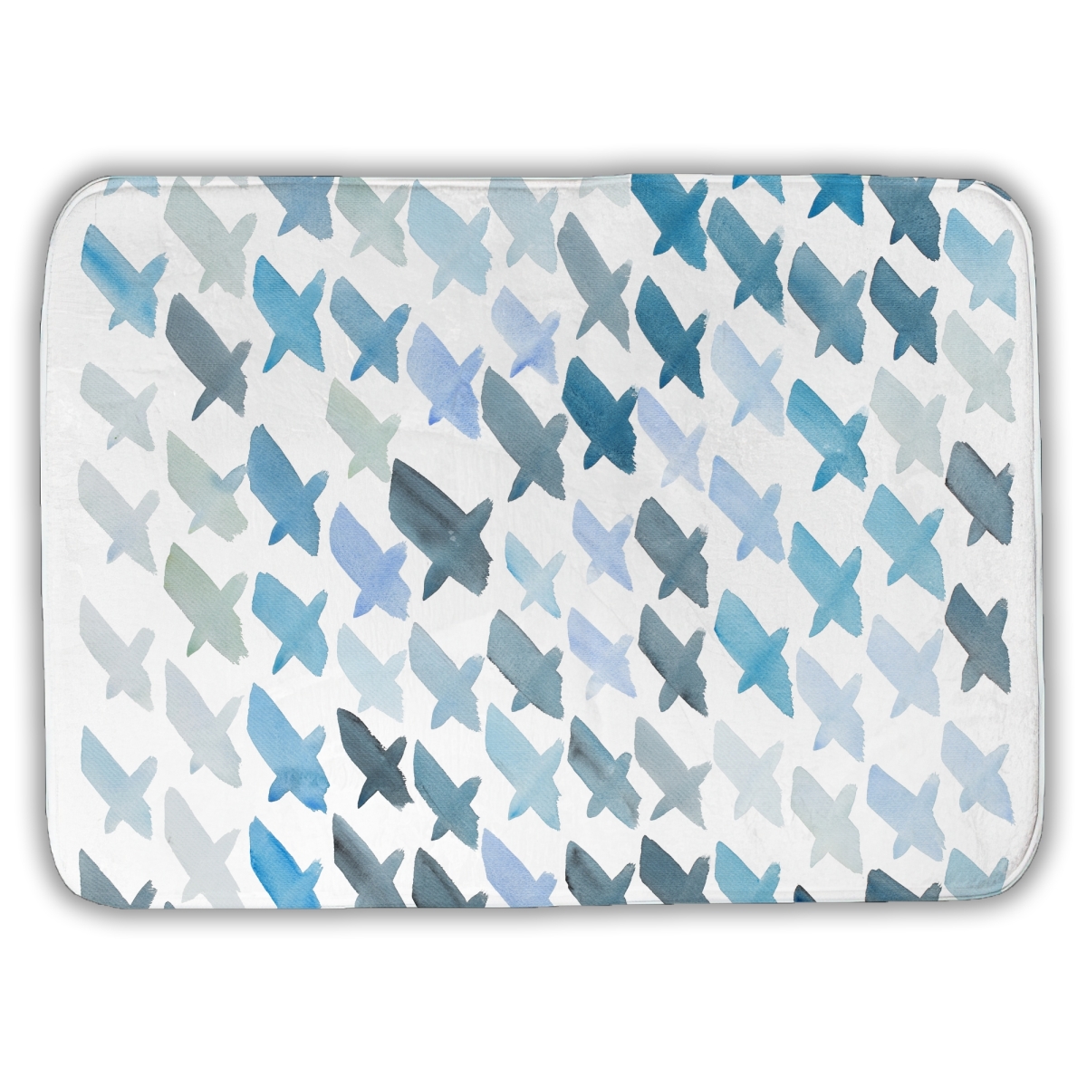 C1BM17241GHYJI 17 x 24 in. X Pattern Abstract Office Bath Mat - Home Decor Essentials