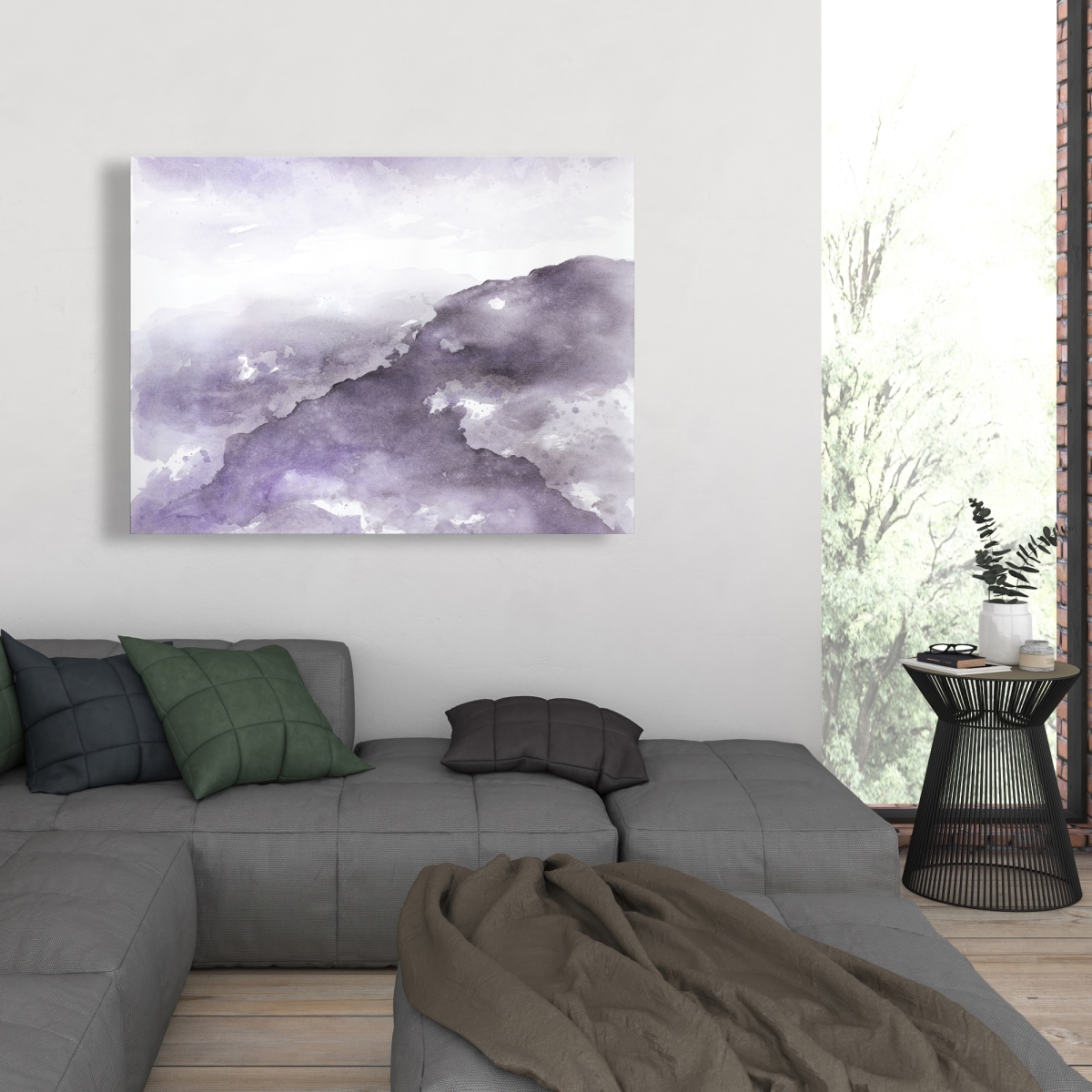 C1RC36480M2S31 36 x 48 in. Nebula - Shapes Abstract Canvas for Stunning Home Decor