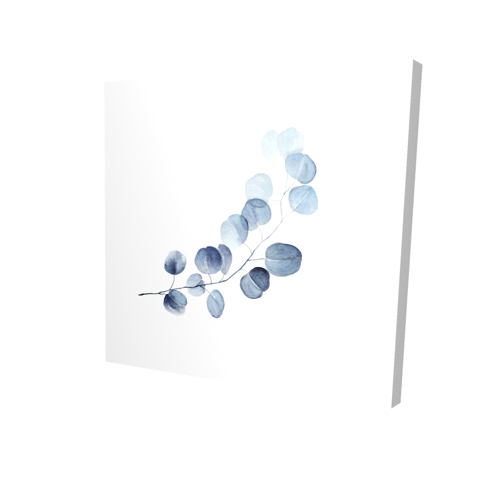 2080-0808-FL295 8 x 8 in. Blue Botanical Bedroom Canvas - Eucalyptus Branch Wall Art