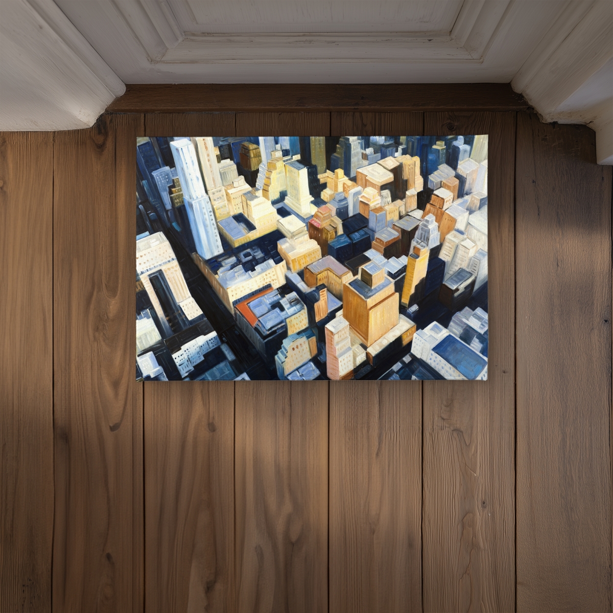 CODM1724ES0VIT 17 x 24 in. Manhattan View Empire State Building Door Mat - Home Decor