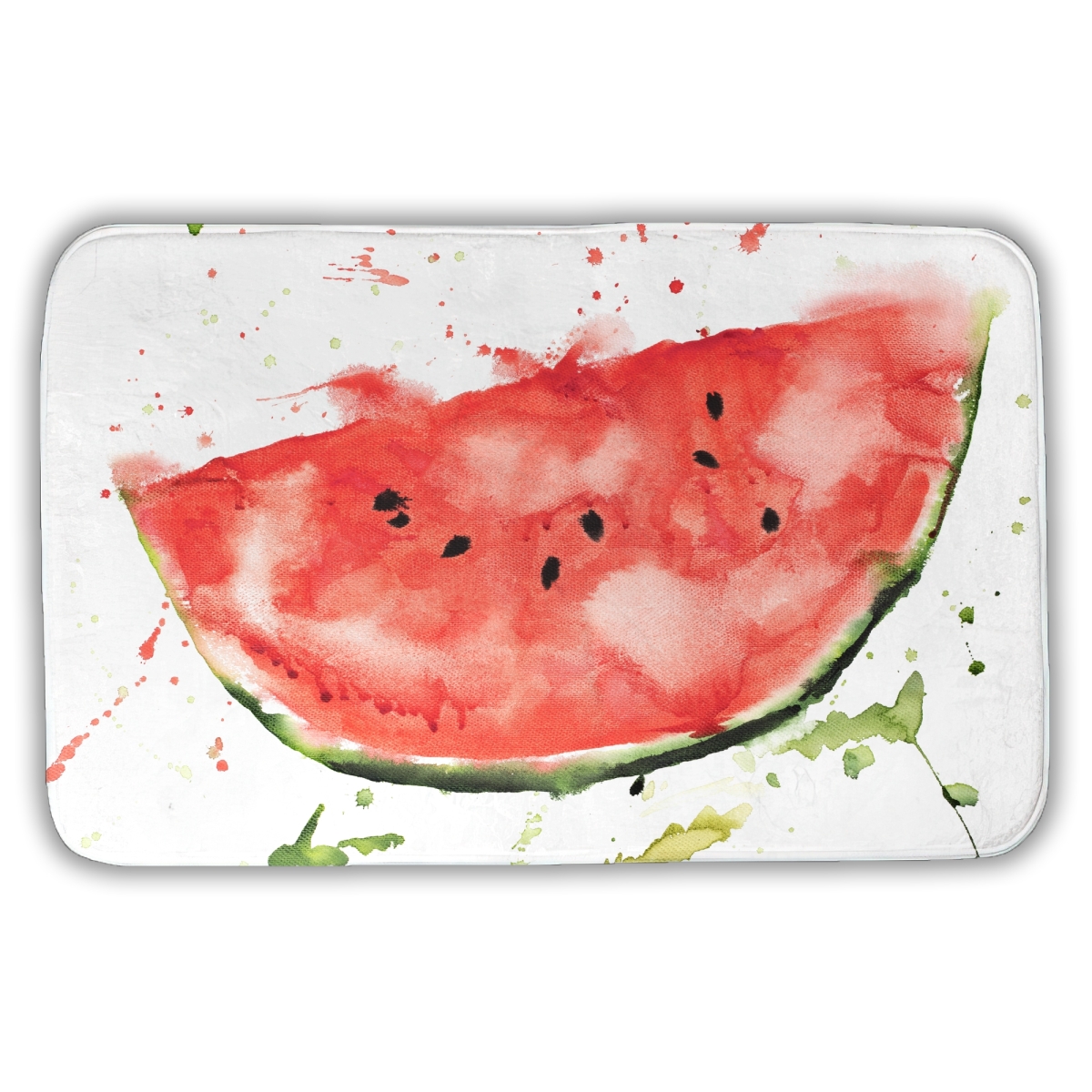 C1BM213428CD0U 21 x 34 in. Watermelon Slice - Green Kitchen Bath Mat for Home Decor