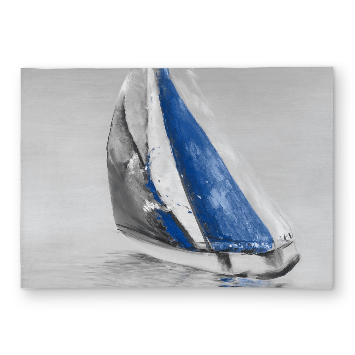 C1ROAR57VDY3Y3 5 x 7 ft. Gray & Blue Boat Sailing Rug - Outdoor Bedroom Decor Rug - Rectangle