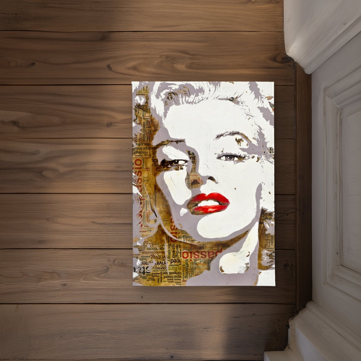 CODM1724QE7ZKQ 17 x 24 in. Marilyn Monroe Typography Door Mat - Figurative Home Decor