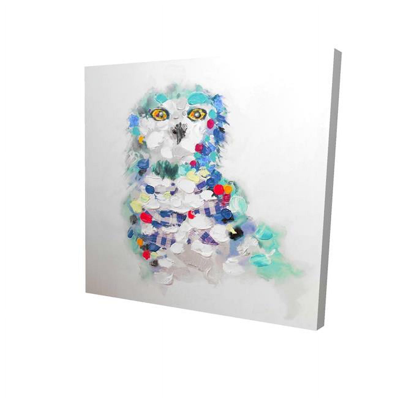 32 x 32 in. Abstract Owl-Print on Canvas