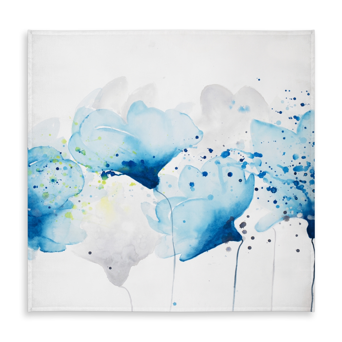 Picture of Begin Home Decor C1TC5858BMDCQ2 58 x 58 in. Watercolor Paint Splash Flowers Tablecloth - Contemporary Decor