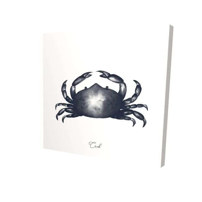 32 x 32 in. Blue Crab-Print on Canvas