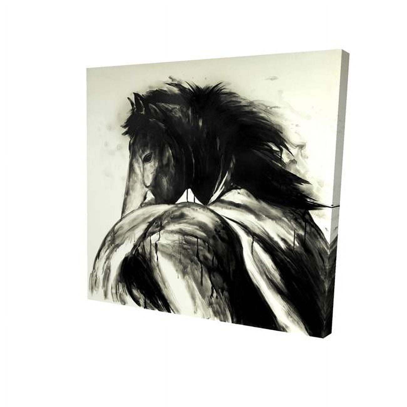 32 x 32 in. Classical Horse-Print on Canvas