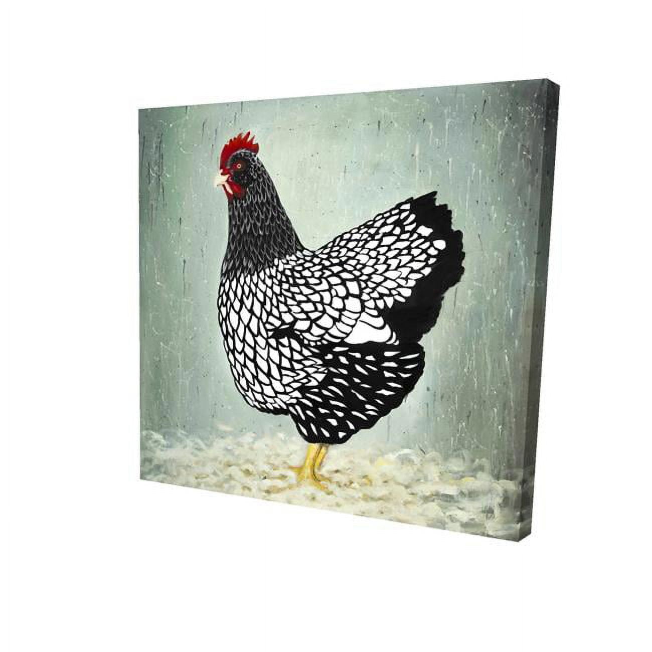 32 x 32 in. Wyandotte Hen-Print on Canvas